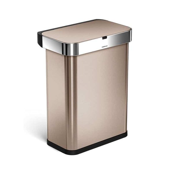 Mengotti Couture® Simplehuman pedal Bin With Liner Pocket Dual Compartment Recycler 58 L Rose Gold Simplehuman-pedal-Bin-58-L-Rose-Gold.jpg