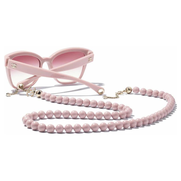 Mengotti Couture® Chanel Square Sunglasses Pink & Gold Ref 5487 1721 Chanel Square Sunglasses AcetatePink & Gold Ref 5487 1721