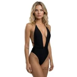 Elegant Black one piece swimwear