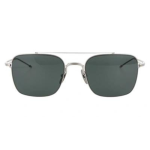 THOME BROWN TB120 SILVER AND BLACK IRON AVIATOR SUNGLASSES