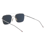 Thome Brown TB120 Silver And Black Iron Aviator Sunglasses