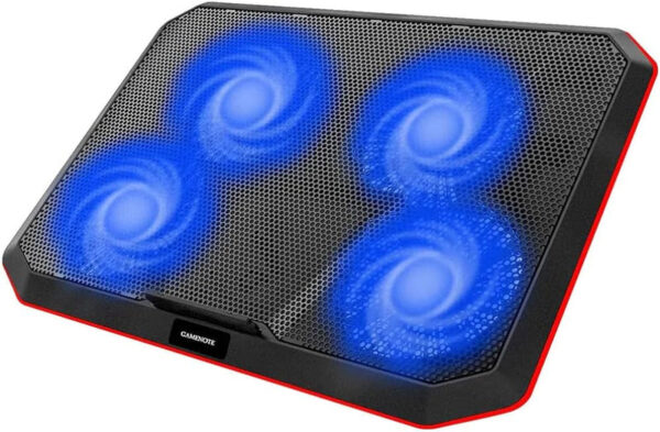 Mengotti Couture® Havit HV-F2069 Laptop Cooling Pad For Up To 17 Inch Laptop With 4 Fans & Led Light - Black&Blue