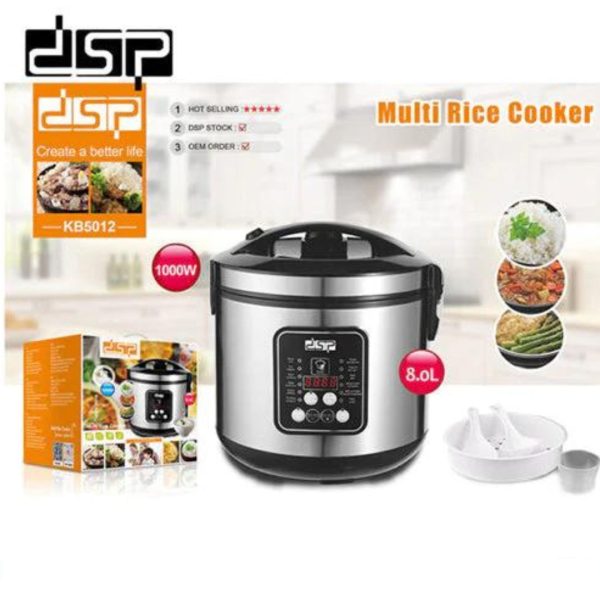 Dsp Kb5012 Rice Cooker 8Ltr Kb5012 Silver