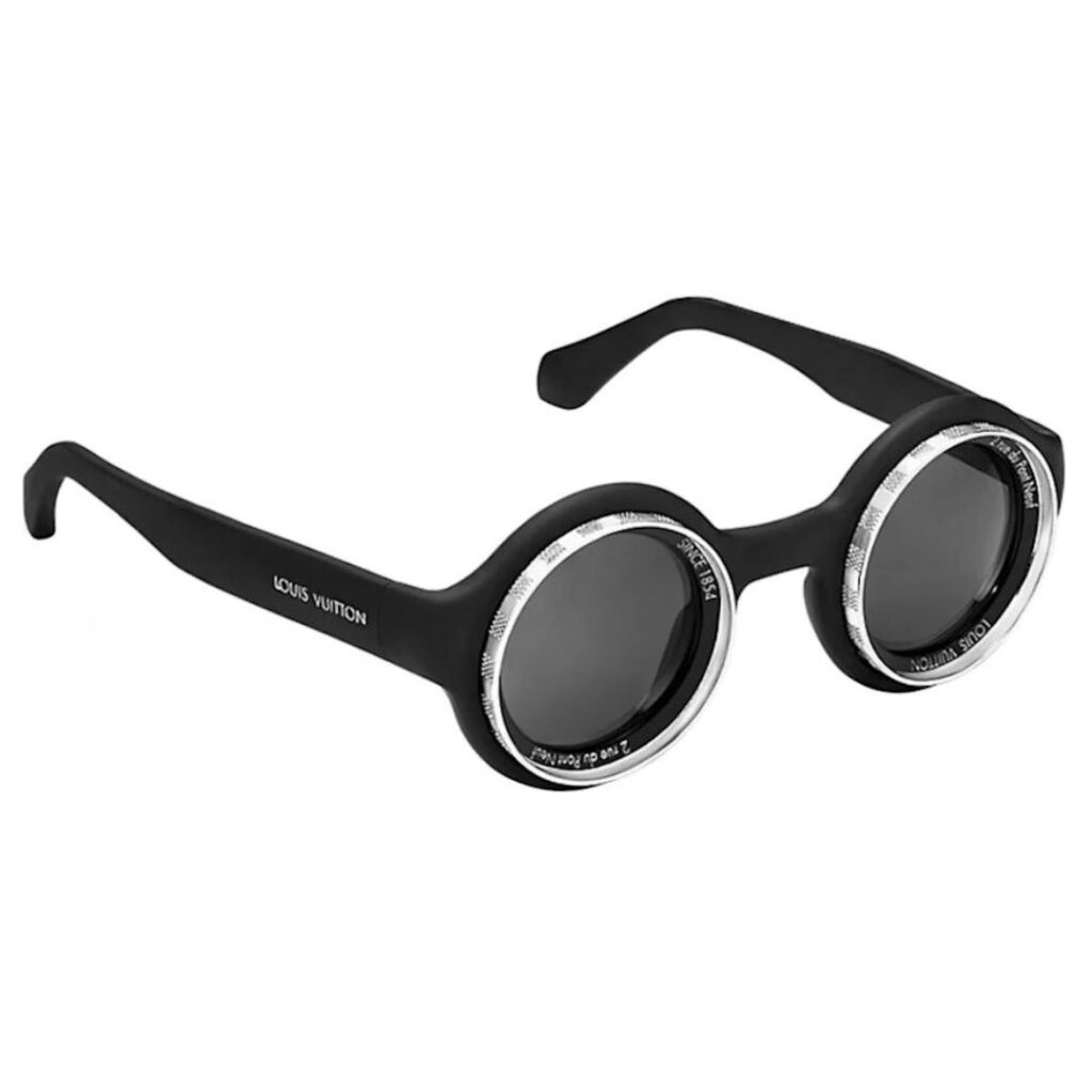 LOUIS VUITTON z2501u Black Round 'LV Super Vision' Sunglasses