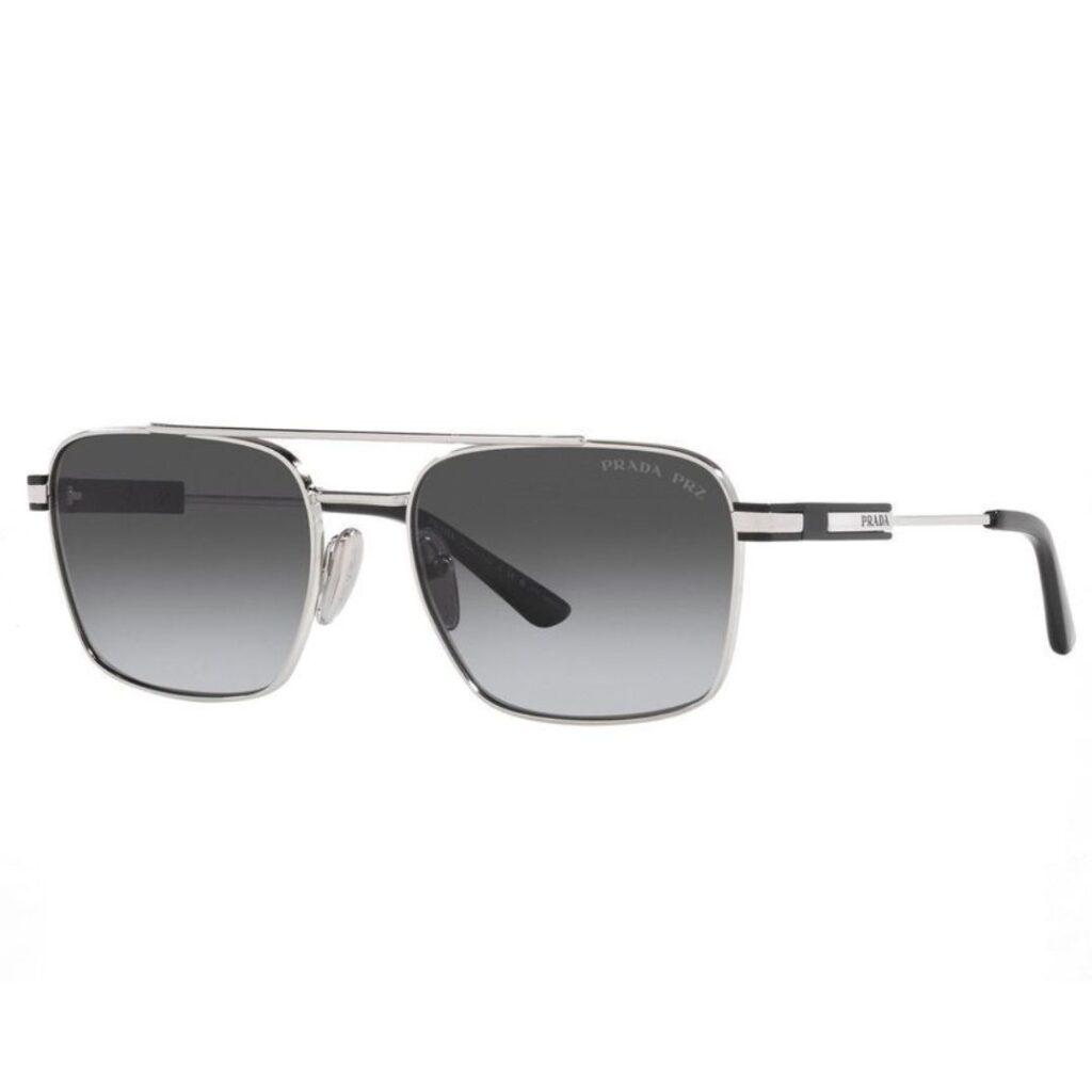 Prada PR67ZS Silver Grey Gradient Polarised Lenses