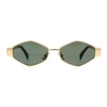 CELINE hexagonal Triomphe Metal 02 CL40254U 30N Gold Sunglasses