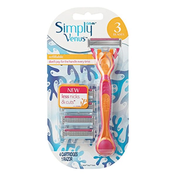 Mengotti Couture® Gilette Venus3 Simply 1Up + 4Razor Gilette Venus3 Simply 1Up + 4Razor