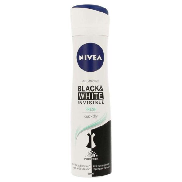 Nivea Deo Spray 150Ml B&W Invisible Fresh