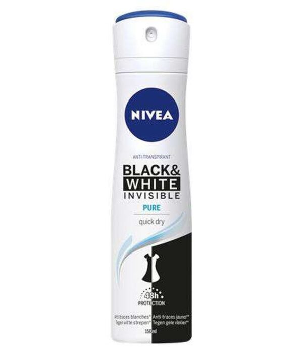 Mengotti Couture® Nivea Deo Spray 150Ml B&W Invisible Pure Nivea Deo Spray 150Ml B&W Invisible Pure