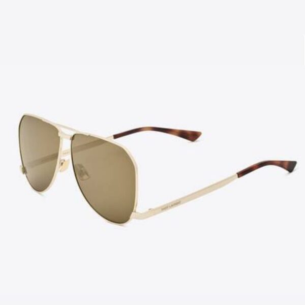 Yves Saint Laurent - SL 608 DUST Gold Aviator Sunglasses