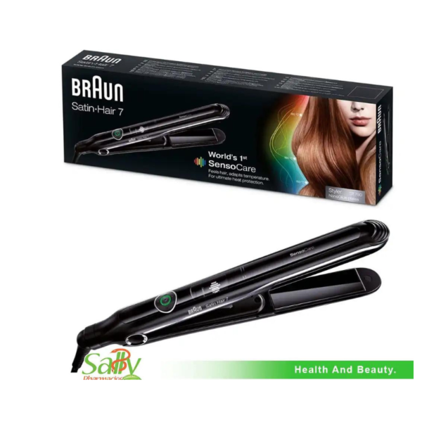 Braun Satin Hair 7 SensoCare Hair Straightener Black