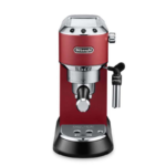 Delonghi Dedica Style Sleek Metal Pump Espresso Coffee Machines Red