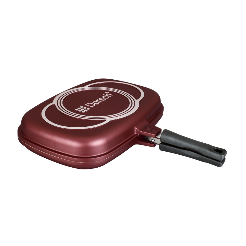 Dorsch Double Grill Pan – Red – 36cm