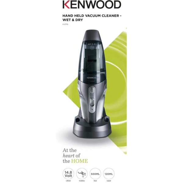 Kenwood Wet & Dry Cordless Handheld Vacuum Cleaner SIlver