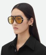 Bottega Veneta BV 1273 jewel aviator sunglasses