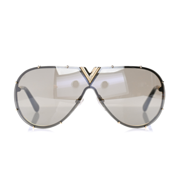 Louis Vuitton Metal LV Drive Sunglasses Z0897W Blue Gold