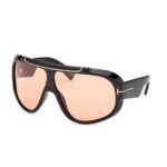 Tom Ford FT 1093 RELLEN 01E Shiny Black Sunglasses Unisex