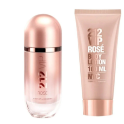 Carolina Herrera 212 Vip Rose Femme Coffret EDP 80ML Body Lotion 100ML