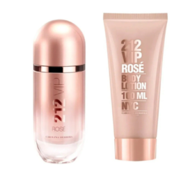 Carolina Herrera 212 Vip Rose Femme Coffret EDP 80ML Body Lotion 100ML