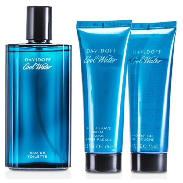 DAVIDOFF COOL WATER FOR MEN COFFRET EDT 125ML + AS/SG 75ML