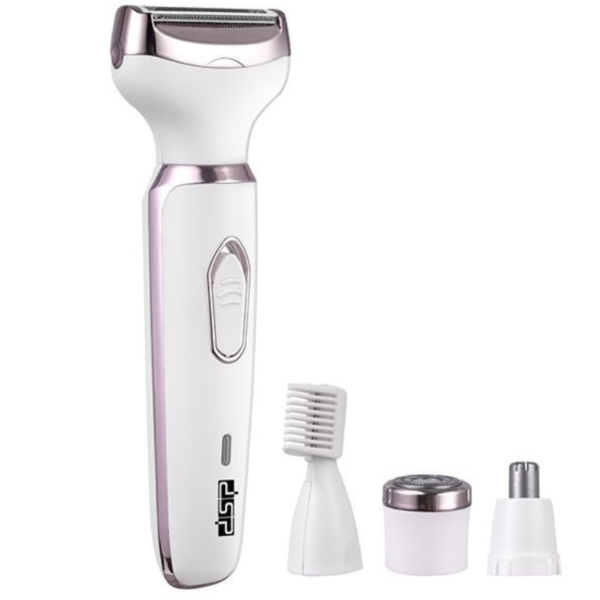 DSP 60074 Rechargeable 4 In 1 Hair Clipper Nose Trimmer & Shaver, White