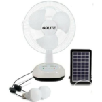 Gdlite, Rechargeable Fan With Solar Panel