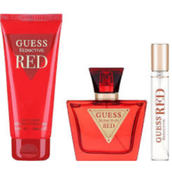 Guess Seductive Red Femme Pouch Coffret EDT 75ML 15ML Body Lotion 100ML