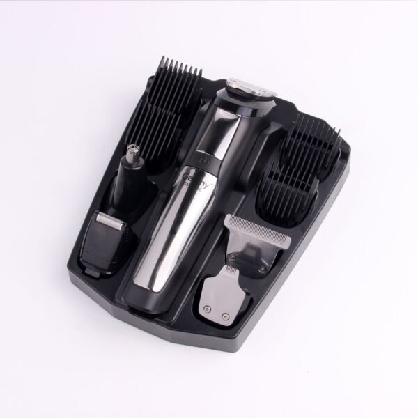 Mengotti Couture® Gemei Gm6596 5 In 1 Professional Hair Clipper Nose Trimmer Shaver Cordless Rechargeable Hair Trimmer