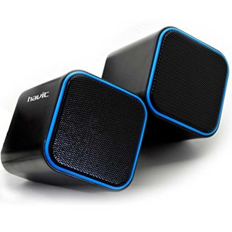 Havit HV-SK473 3.5mm plug + USB powered 2.0 Speaker Black Blue