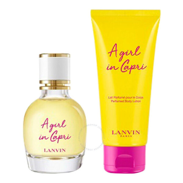 Mengotti Couture® Lanvin Girl In Capri Femme Coffret EDT 50ML Body Lotion 100ML