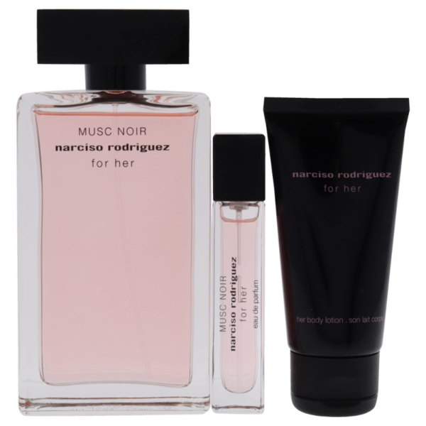 Narciso Rodriguez For Her Femme Musc Noir Coffret EDP 100ML 10ML Body Lotion 50ML