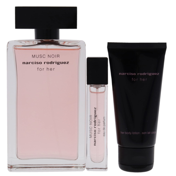 Narciso Rodriguez For Her Femme Musc Noir Coffret EDP 100ML 10ML Body Lotion 50ML