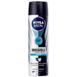 Nivea For Men DEODORANT Spray B&W Invisible Fresh 150ml