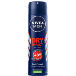 Nivea For Men DEODORANT Spray Dry Impact 150ml