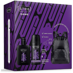 STR8 Game FOR MEN COFFRET EDT 100ml + Pouch + Deo 150ml