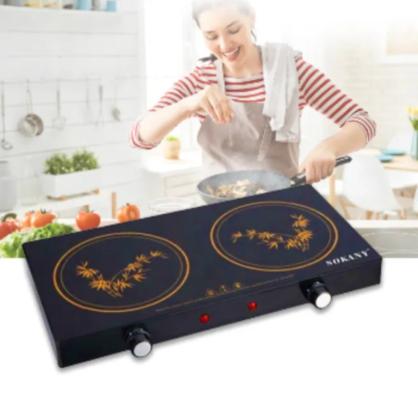 Sokany Electrical 2 Burner Induction Simple Cooker Sokany Sk-224