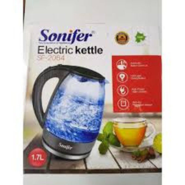 Sonifer Sf-2064 Electric 2200W Glass Cordless Water Kettle