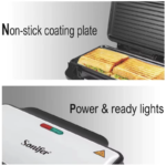 Sonifer Sf-6055 900W Sandwich Maker With Grill Plate Stainless Steel