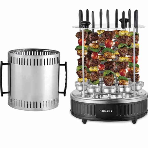 Mengotti Couture® Sokany 10 Skewer Halogen Electric Barbecue Sk-6114