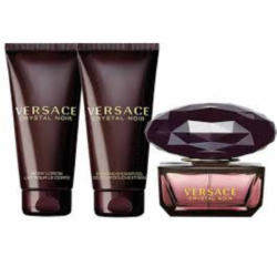 Versace Crystal Noir Femme Coffret Bag EDT 90ML Shower Gel Body Lotion 100ML