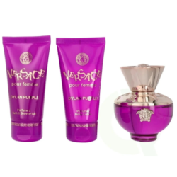 Versace Dylan Purple Femme Coffret Bag EDP 100ML Shower Gel Body Lotion 100ML