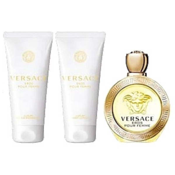 Versace Eros Femme Coffret Bag EDP 100ML Shower Gel Body Lotion 100ML