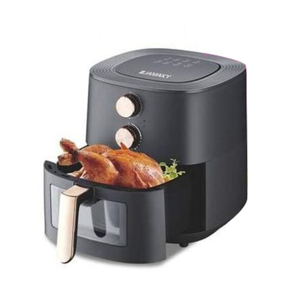 Mengotti Couture® Jamaki Air Fryer 1800 Watt 7L - Silver & Black - Jmk5007