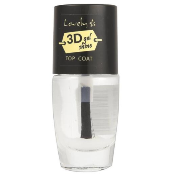 LOVELY TOP COAT NAIL POLISH GEL SHINE 3D