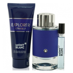 MONT BLANC EXPLORER ULTRA BLUE FOR MEN COFFRET EDP 100ML + 7.5ML + SHOWER GEL 100ML