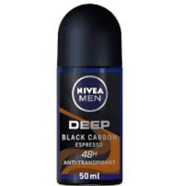 NIVEA FOR MEN DEODORANT ROLL DEEP BLACK CARBON 50ML