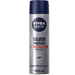 NIVEA FOR MEN DEODORANT SPRAY SILVER PROTECT 150ML