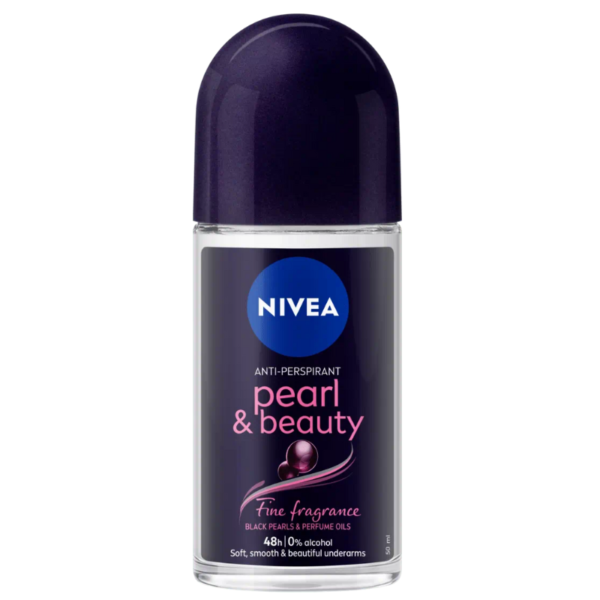 NIVEA FOR WOMEN DEODORANT ROLL PEARL BEAUTY BLACK 50ML