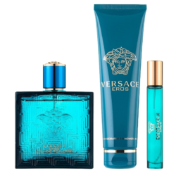 VERSACE EROS FOR MEN PARFUM COFFRET 100ML + 10 ML + SHOWER GEL 150ML