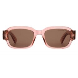 Christian Dior & KAWS DiorOblique S2I Transparent Pink Rectangular Sunglasses